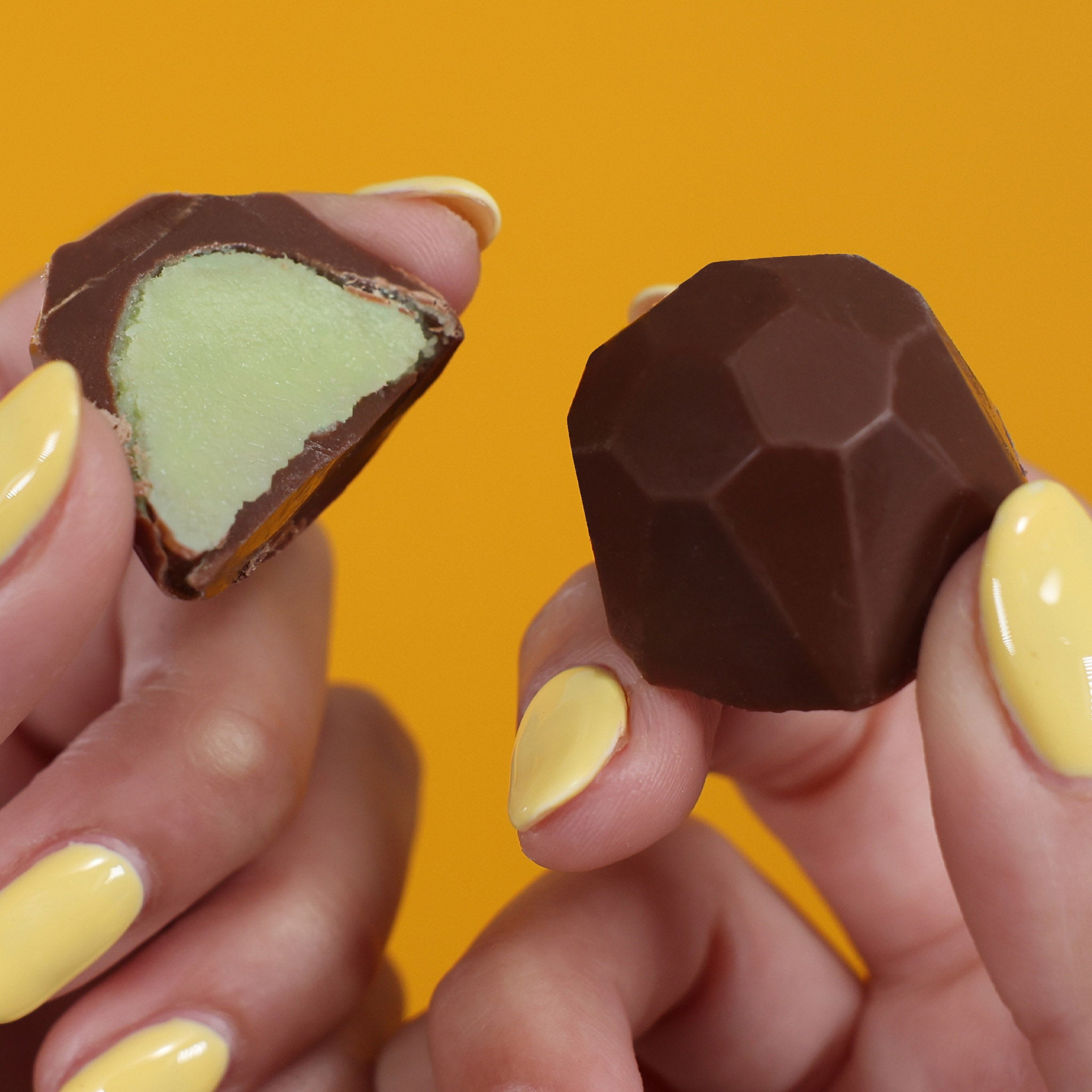 Pistachio Truffle Gem by Rocky Mountain Chocolate Factory closeup image